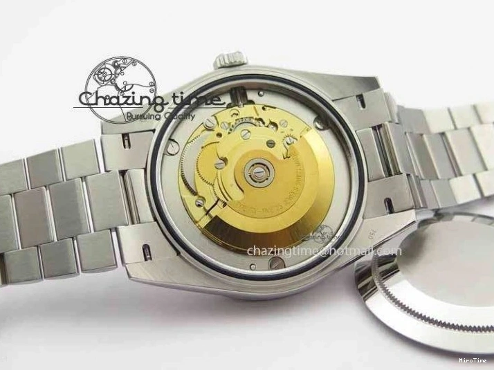 MiroTime 0423 Unisex Day Date 40mm SS BP Maker Best Edition Silver Dial Diamond Markers On SS Bracelet ETA 3690